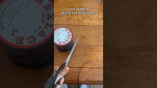 Making a piano out of lanyard 5 step tutorial [upl. by Kwan918]