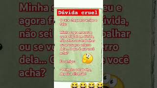 dúvida cruel sobre a sogra 😄😆😅🤣 [upl. by Emylee]