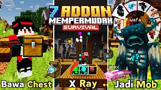 7 Addon Mempermudah Survival MCPE 121 [upl. by Kella144]