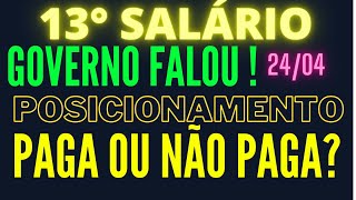 13° SALÁRIO Pode Ser Anunciado a Qualquer Momento Sancionado Pelo Presidente [upl. by Electra]