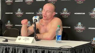 2024 NCAA Finals Press Conference  184 lbs Parker Keckeisen UNI [upl. by Flatto]