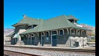 Brigham City Utah Old Train Depot With 2 Union Pacific Cabooses Near Ogden amp Tremonton [upl. by Taam]