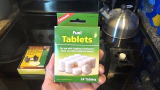 FUEL TABLETS FOR CAMP STOVE CUSTOMER REVIEW EMERGENCY PREPAREDNESS SURVIVAL CAMPING [upl. by Fattal]