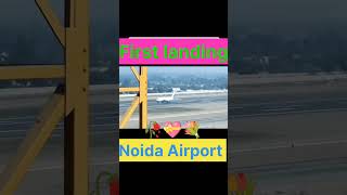 noida airport first landing [upl. by Shurlock]