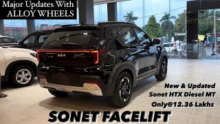 New Kia Sonet Facelift 2024 HTX Diesel MT  MAJOR UPDATES WITH ALLOYS  Full review 😍🔥 [upl. by Nosneh]