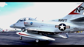 TA4 518 Startup WBonus F100 and CH46 Footage  Wings Over Houston Airshow 2024 [upl. by Esilram728]