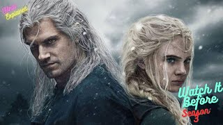 The Witcher Season 1 amp 2 Recap In Hindi  Watch It Before The Witcher Season 3  Netflix Hindi [upl. by Ettelimay]