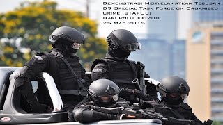 Hari Polis ke208  Demonstrasi STAFOC Menyelamatkan Tebusan [upl. by Herta]