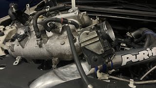 Removing Lancer ralliart intake manifold [upl. by Enrol]