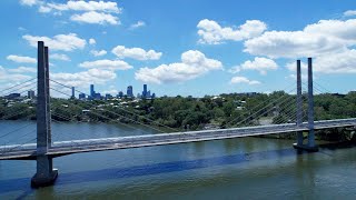 Where Steel Meets Sunlight A Drone Dance Above the Eleanor Schonell Bridge  2024 Brisbane [upl. by Nrehtac]