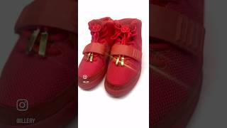 Another strap replacement on these Nike Yeezy 2 Red Octobers [upl. by Kosiur]