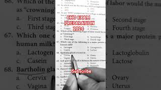 Cho Exam Preparation 2024  Cho Previous Year Question  Community health officer choexam cho [upl. by Marylee]