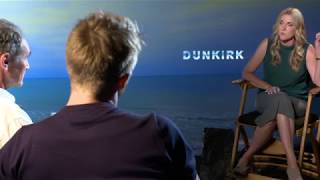 DUNKIRK cast interviews [upl. by Eidod]