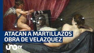 quotLa venus del espejoquot así fue el ataque a la obra de Diego Velázquez por ecologistas [upl. by Aurelie477]