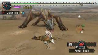 MHP2GMHFU Gunlance Adrenaline2 vs Tigrex [upl. by Gertie]