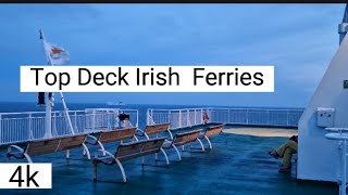 Irish Ferries Top Deck Calais to Dover Dont miss out on this beautiful view [upl. by Akilam]