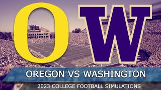 Oregon vs Washington  College Football 101423 Full Game Highlights NCAA 14 Sim [upl. by Uthrop816]