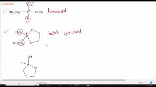 distinguishing between hemiacetal hemiketal acetal ketal [upl. by Lexa]