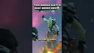 THIS WHOLE MATCH WAS WEIRD BRO😭fortnite forntitememes memes funny breadzy viralmemes yts [upl. by Ike]