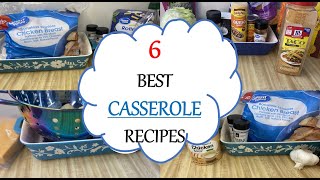 6 CASSEROLE RECIPES  TASTY QUICK and BEST DINNERS [upl. by Freberg218]