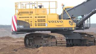 Volvo EC700CL Crawler Excavator  Breedon Aggregates [upl. by Intisar178]