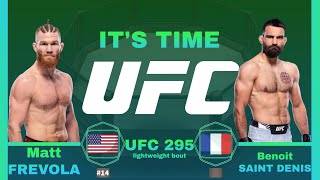 Matt FREVOLA vs Benoit SAINT DENIS FULL FIGHT UFC 295 [upl. by Mouldon]