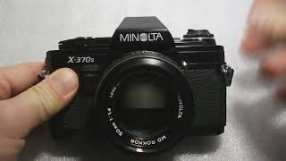 MINOLTA X370 MD Rokkor 1450mm overview 29102022 [upl. by Emaj]