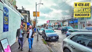 Vancouver Walk 🇨🇦  Onwards to West 4th Ave Kitsilano Narrated [upl. by Aracal38]