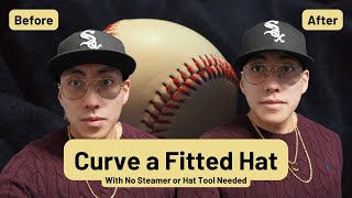 How to Curve a Fitted Hat Brim No Steamer or Hat Tool Needed [upl. by Bobbe]