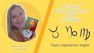 Previsões para NovembroTouro Capricórnio Virgem tarot sabedoriaespiritual sabedoriancestral [upl. by Ormsby]