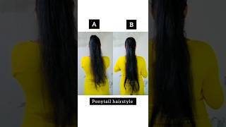 Which is the best ponytail hairstyle hair hairstyle hairtutorial ponytail hack shorts [upl. by Acyre]