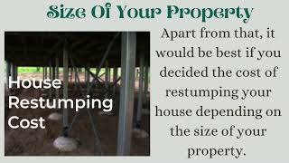 Here Is Everything To Know About The Cost of Restumping House [upl. by Navert]