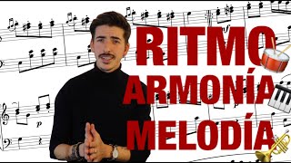 3 CONCEPTOS BÁSICOS de la MÚSICA Ritmo Armonía y Melodía Teoría Musical [upl. by Hammond159]