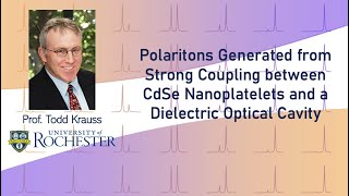 Polaritons Generated from Strong Coupling between CdSe Nanoplatelets and a Dielectric Optical Cavity [upl. by Emia]