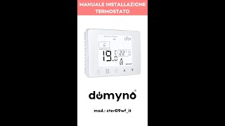 Domyno cter09wfit termostato  Installazione [upl. by Stu65]