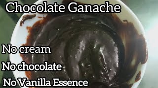 Chocolate Ganache Recipe  Chocolate Ganache With Cocoa Powder  Chocolate Sauce Chocolate Frosting [upl. by Nitsu]