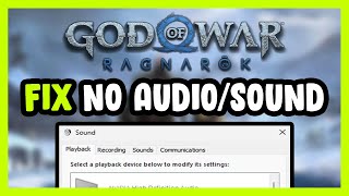 How to FIX God of War Ragnarök No AudioSound Not Working [upl. by Larimor]