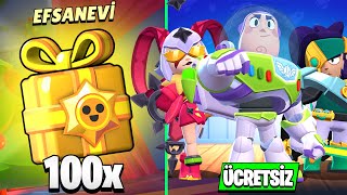 100 HEDİYE KUTU AÇILIMI  YENİ KOSTÜMLER  3 ÜCRETSİZ KARAKTER  Brawl Stars Oyuncak Hikayesi [upl. by Yves834]