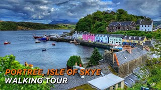 Early Evening Walk Around Pretty Portree on the Isle of Skye  Discover Beautiful Scotland in 4K [upl. by Wolfie]