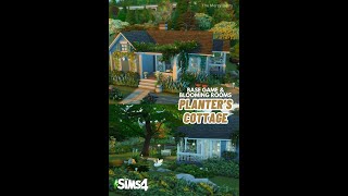 Cozy Cottage with Pond for Planter Sim  Sims 4 Base Game amp Blooming Rooms No CC Speed Build [upl. by Ardnaxila]