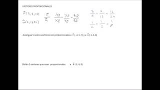 21 ¿CUÁNDO DOS VECTORES SON PROPORCIONALES [upl. by Arleta]