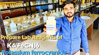 How to prepare lab Reagents of potassium ferrocyanide  K4FeCN6 labreagent a2zpractical991 [upl. by Nnaylloh444]