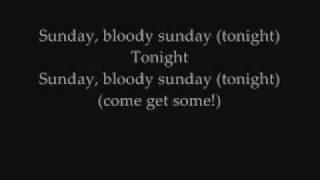 Sunday Bloody Sunday  U2 with lyrics [upl. by Otsuaf]