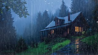 HEAVY RAIN on Roof for Deep Sleep amp Insomnia Relief  Night Thunderstorm for Insomnia Study Relax [upl. by Ardnazil495]