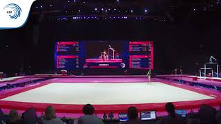 Leah GRIESSER GER  2018 Artistic Gymnastics Europeans qualification floor [upl. by Cara249]