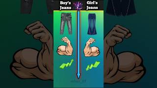 Boys jeans 🆚 Girls geans motivation shortsfeed shortvideo shorts viralshort facts viral [upl. by Llezo]