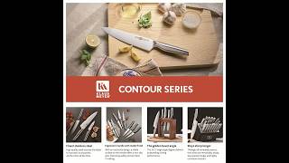 Introducing the Klausmeyer Contour 19Piece Knife Set The Ultimate Kitchen Companion kitchenknife [upl. by Elleiram]