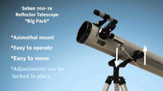 Seben 70076 Reflector Telescope New Big Pack [upl. by Colline]