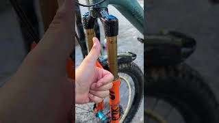 Never do this to your Fox Factory Kashima Fork 😵 fox kashima foxfactory mtb [upl. by Pussej]