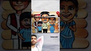 Taarak Mehta Ka Ooltah Chashmah printing drowning on youtube video shortvideos tmkoc drawing [upl. by Doownelg587]